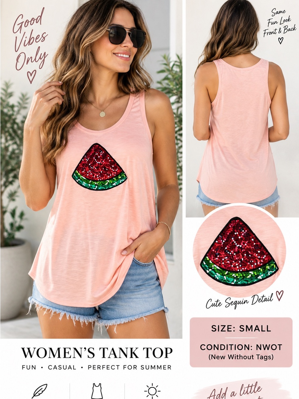 Brave Soul Women’st Watermelon Top
